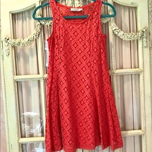 L’Affaire Coral Lace Dress - Small